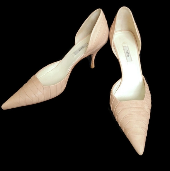 Prada Shoes - Prada Nude Heel Shoe Neiman Marcus